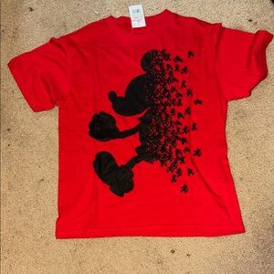 Disney Red Kids T-Shirt with Mickey Mouse Design